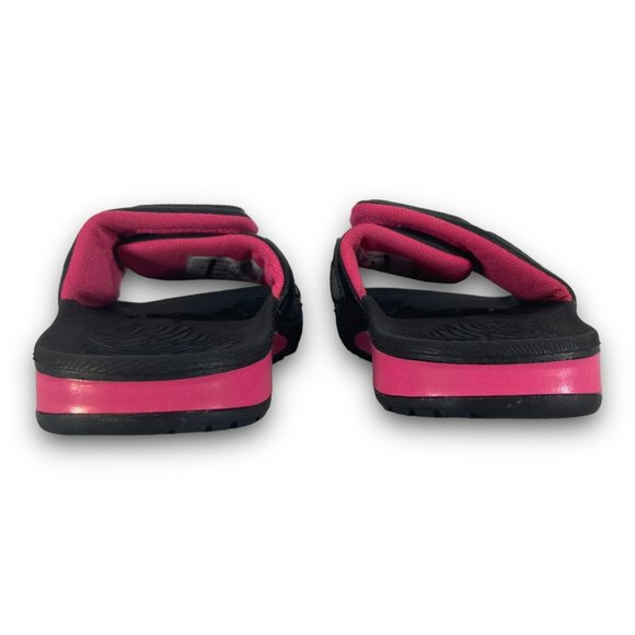 Nike Air Jordan Hydro 3 Slides Sandals 630760-009 Black Vivid Pink Youth 13 - Picture 6 of 9